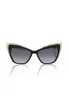 FRANKIE MORELLO CHIC CAT EYE SUNGLASSES WITH IVORY WOMEN'S ACCENTS