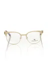 Frankie Morello Gold Acetate Frames In Gold