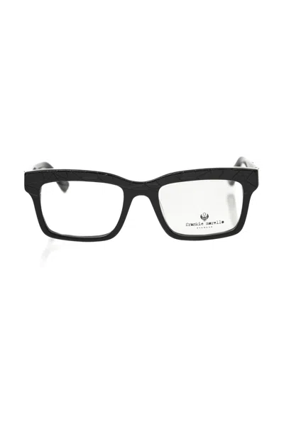 Frankie Morello Geometric Wayfarereyeglasses In Black