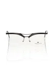 Frankie Morello Black Metallic Fibre Frames In Black