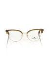 Frankie Morello Brown Metallic Fibre Frames In White