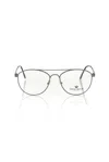 Frankie Morello Gray Metallic Fibre Frame In Transparent