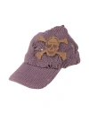 Frankie Morello Man Hat Purple Size Onesize Cotton In Pink