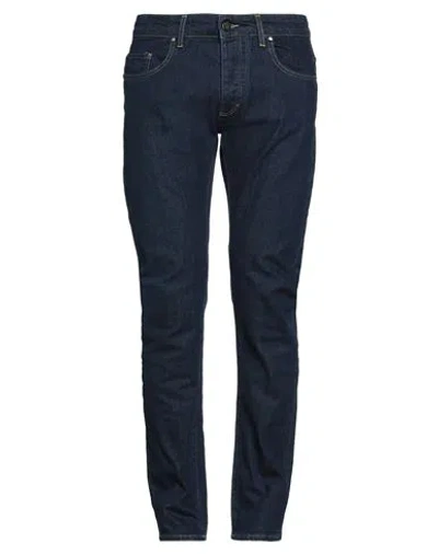 FRANKIE MORELLO FRANKIE MORELLO MAN JEANS BLUE SIZE 30 COTTON, LYCRA