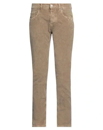 Frankie Morello Man Pants Beige Size 34 Cotton, Elastane