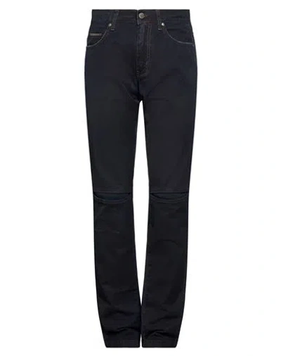Frankie Morello Man Pants Midnight Blue Size 36 Cotton