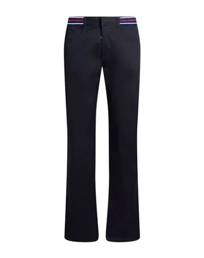 Frankie Morello Man Pants Midnight Blue Size 38 Cotton, Elastane