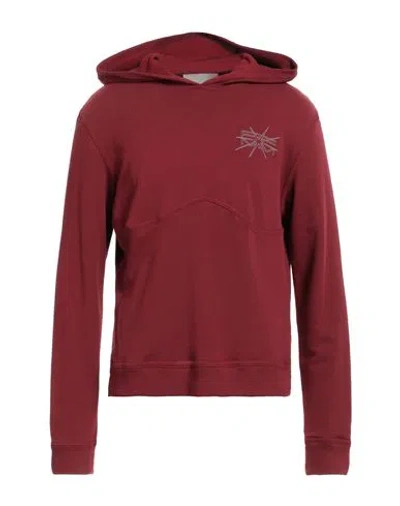 Frankie Morello Man Sweatshirt Burgundy Size Xs Cotton In Red
