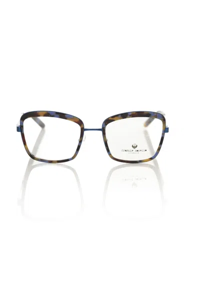 Frankie Morello Metallic Women's Eyeglass Women's Frame In Blue