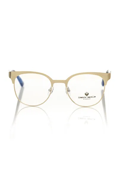 Frankie Morello Metallic Women's Eyeglass Women's Frame In Gold