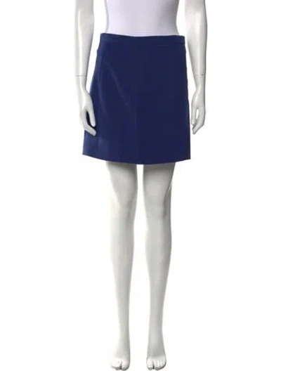 Pre-owned Frankie Morello Mini Skirt W/ Tags In Blue