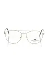 Frankie Morello Silver Metallic Fibre Frame In Silver