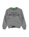 Frankie Morello Toddler Boy Sweatshirt Grey Size 7 Cotton In Grey