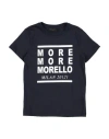 Frankie Morello Toddler Boy T-shirt Midnight Blue Size 4 Cotton In Blue