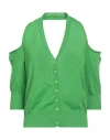 Frankie Morello Woman Cardigan Green Size S Cotton