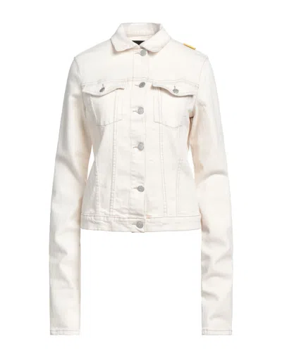Frankie Morello Denim Outerwear In White