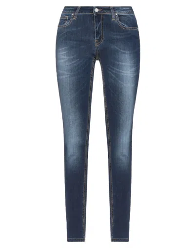 Frankie Morello Woman Jeans Blue Size 32 Cotton, Elastane