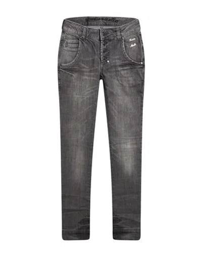 Frankie Morello Woman Jeans Grey Size 26 Cotton, Elastane In Black