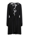 Frankie Morello Woman Short Dress Black Size 10 Polyester In Black