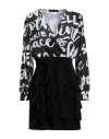 Frankie Morello Woman Short Dress Black Size 10 Polyester In Black