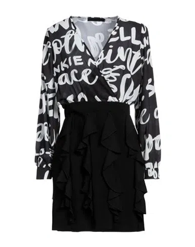 Frankie Morello Woman Short Dress Black Size 10 Polyester