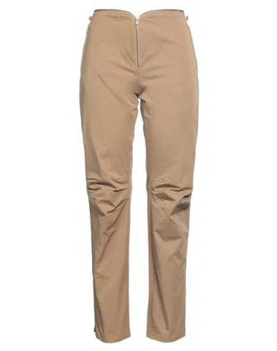 Frankie Morello Woman Pants Camel Size 8 Cotton In Beige