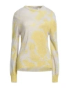 Frankie Morello Woman Sweater Yellow Size Xs Acrylic, Mohair Wool, Polyamide In Yellow