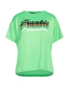 Frankie Morello Woman T-shirt Light Green Size M Cotton In Green