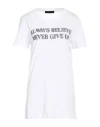 Frankie Morello Woman T-shirt White Size Xl Cotton In White