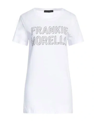 Frankie Morello Woman T-shirt White Size M Cotton