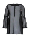 Frankie Morello Woman Blouse Black Size S Polyester In Black