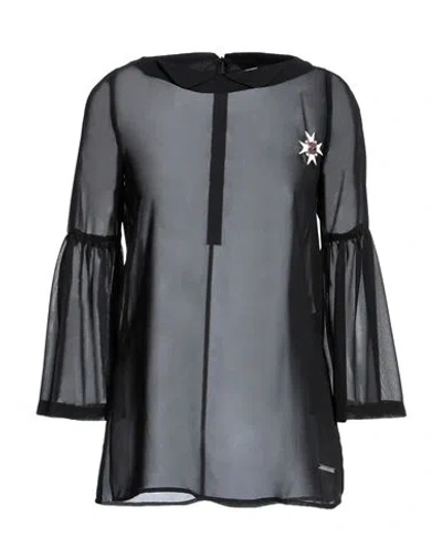 Frankie Morello Woman Blouse Black Size S Polyester