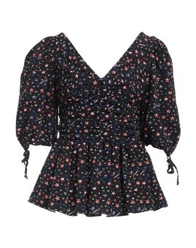 Frankie Morello Woman Top Black Size Xs Polyester, Elastane