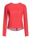 Frankie Morello Woman Blouse Red Size M Polyester In Red