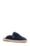 Frankie4 Arlie Loafer Mule In Navy Suede
