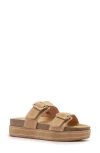 Frankie4 Bennett Platform Slide Sandal In Neutral