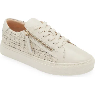 Frankie4 Billie Zip Sneaker In Chalk/ Tweed