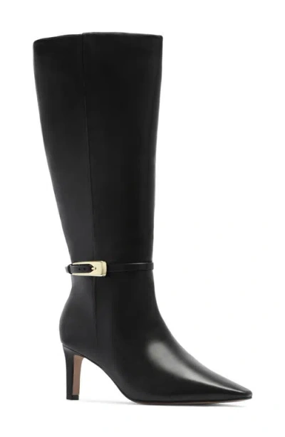 Frankie4 Evie Leather Knee High Boot In Black