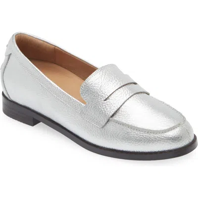 Frankie4 Franklin Penny Loafer In Silver