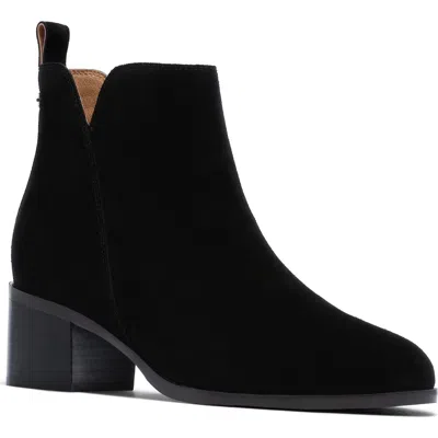 Frankie4 Georgia Leather Bootie In Black Suede