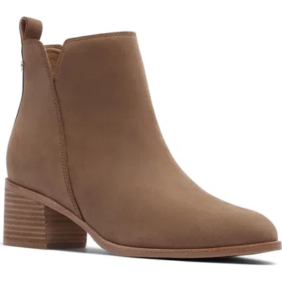 Frankie4 Georgia Leather Bootie In Dark Mocha Suede