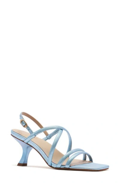 Frankie4 Giselle Ankle Strap Slide Sandal In Blue
