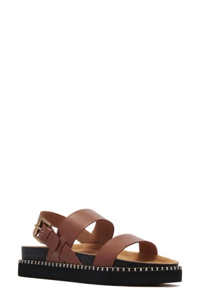 Frankie4 Hunter Slingback Platform Sandal In Brown