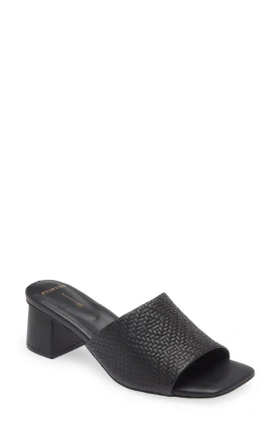 Frankie4 Kennedy Mule In Black Weave