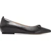 Frankie4 London Pointed Toe Flat In Black