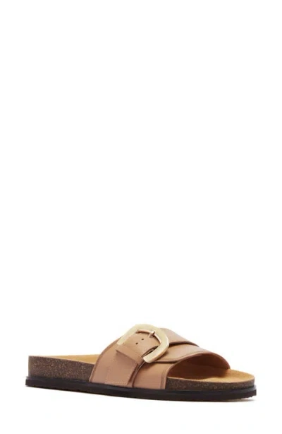 Frankie4 Monterey Platform Slide Sandal In Brown