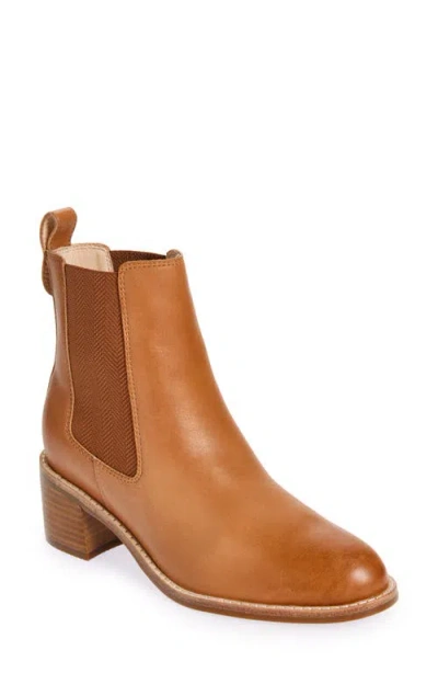 Frankie4 Nina Pointed Toe Chelsea Boot In Camel Leopard Print