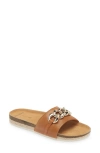 Frankie4 Quinn Slide Sandal In Tan