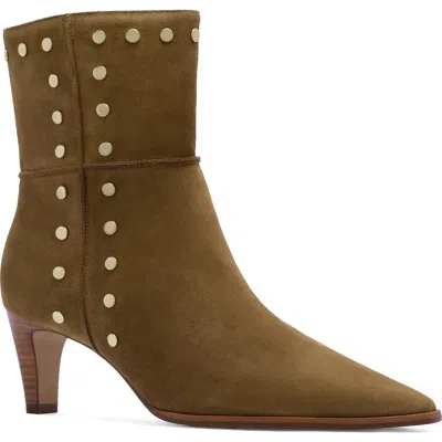 Frankie4 Reign Studded Pointed Toe Bootie In Brown