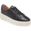 Frankie4 Riley Platform Sneaker In Black Tumbled